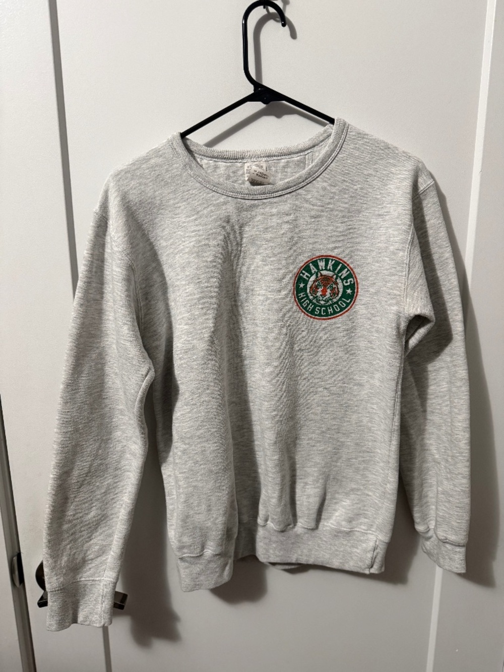 Stranger Things Hawkins High School Heather Athletic Sweater Netflix Official
